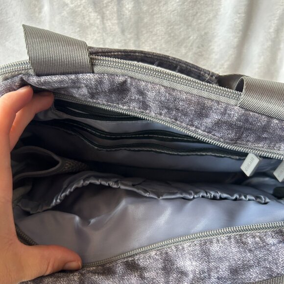 ihkwip Crossbody Bag Womens Gray Rectangle Purse Adjustable Zippers - Picture 4 of 6